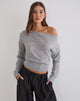 Image of Suena Asymmetric Jumper in Grey