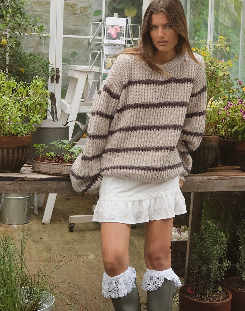 Namirta Jumper in Mono Stripe Oat