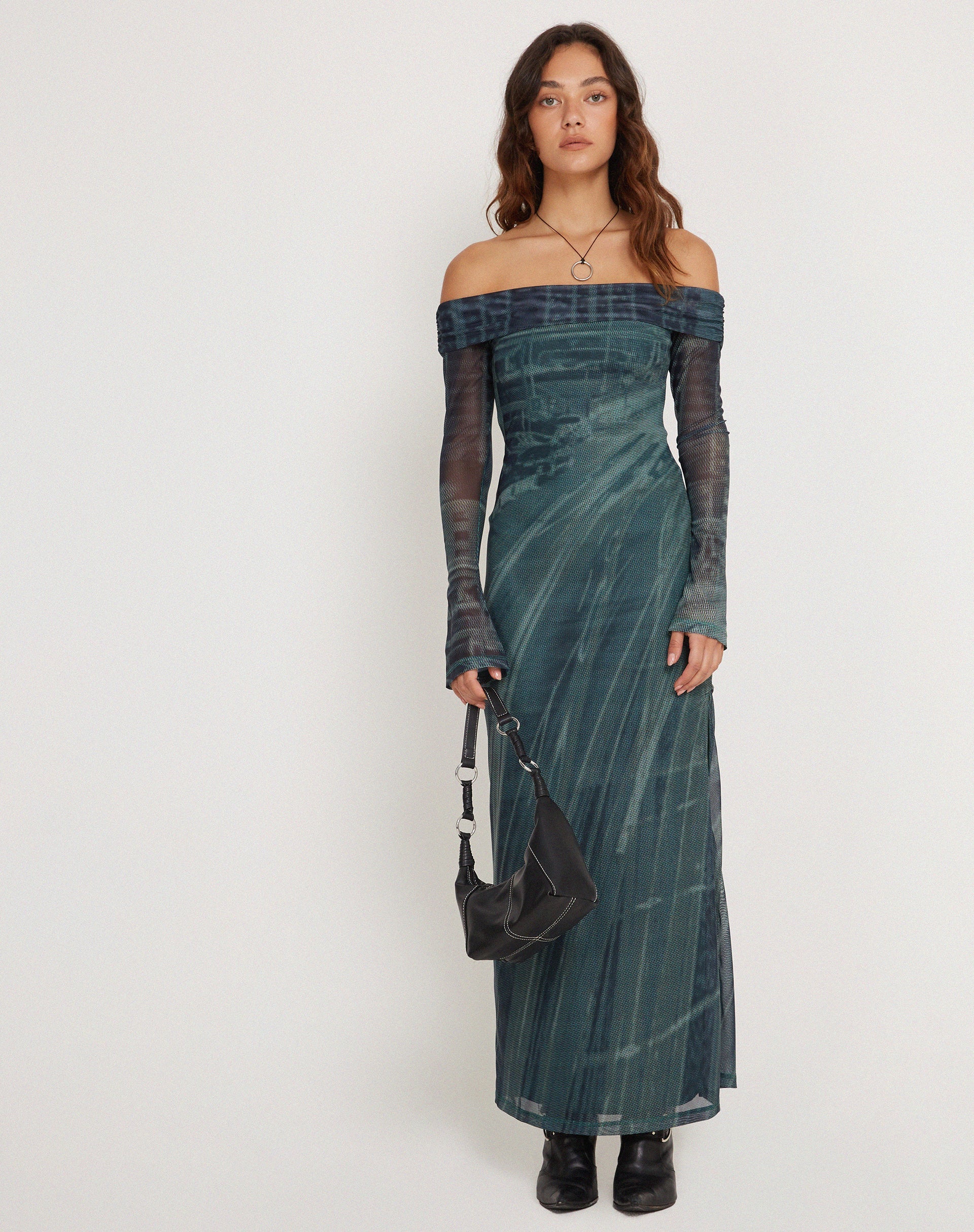 Cityscape Green Midi Dress | Terra motelrocks-com-aus Cityscape Green Midi Dress | Terra motelrocks-com-aus
