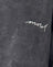 Black Wash with Off White 'MOTEL' Embroidery