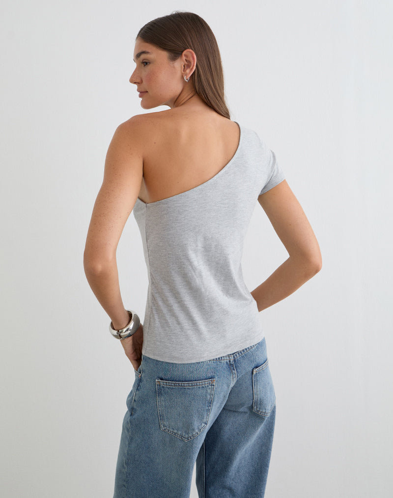 Image of Tokiki One Shoulder Top in Jersey Misty