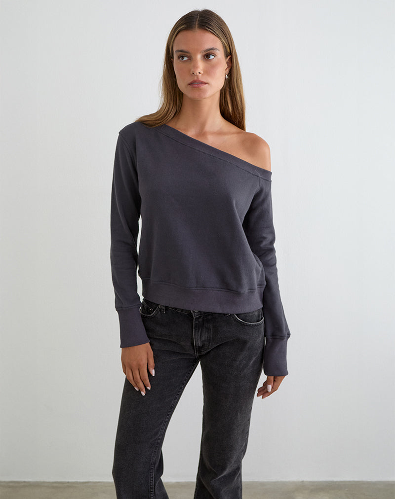 Image of Toria Sweatshirt in Blackened Pearl
