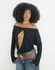 Image of Toshi Long Sleeve Top in Jersey Black