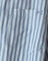 Grey and White Stripe with M Embroidery