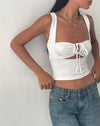 Image of Ulani Crop Top in Ivory