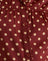 Burnt Red with Polka Print