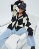 Image of Uriela Cardi in Harlequin Black and Off White