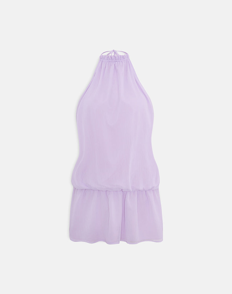 Image of Veloria Mini Dress in Lilac