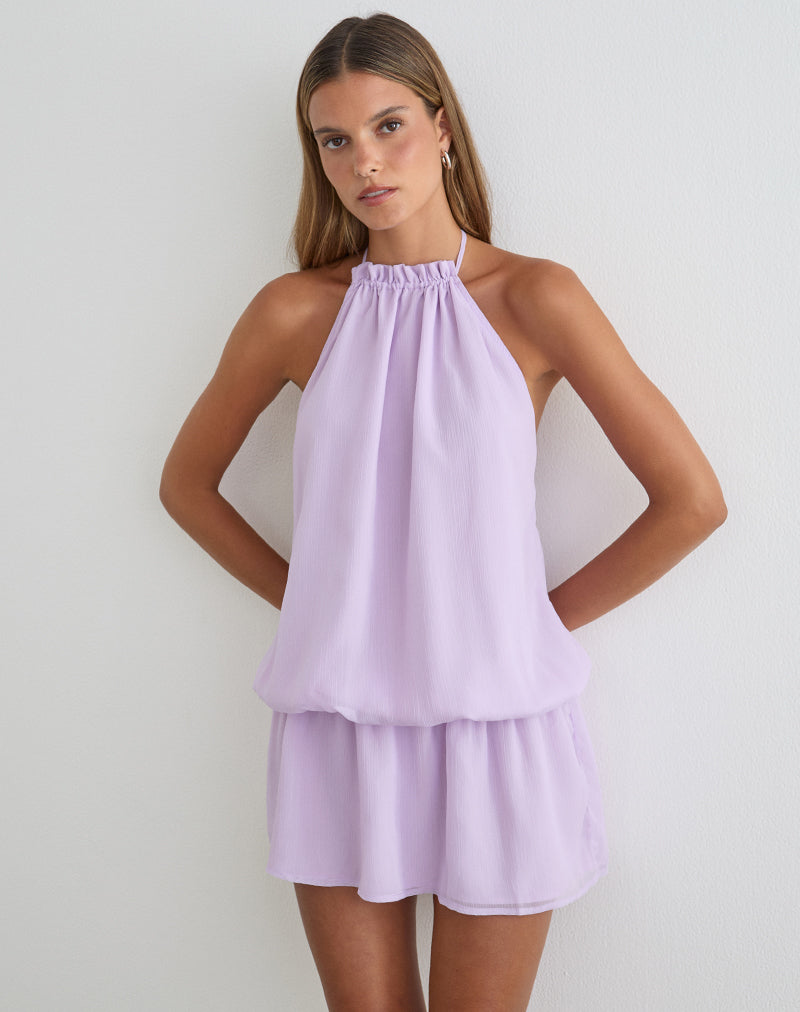 Image of Veloria Mini Dress in Lilac
