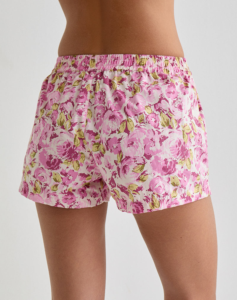 Image of Verie Boxer Shorts in Blossom Floral Pink
