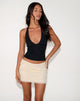 Image of Vidia Mini Skirt in Sequin Mesh Ivory