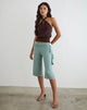 Image of Wasana Capri Trouser in Aqua Grey