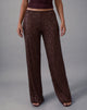 Image of Wilaga Wide Leg Trouser in Sequin Brown