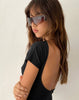 image of Adley Oversized Sunglasses in Leopard