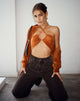 IMAGE OF Yessa Crop Top in Velvet Rust