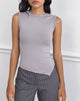 Image of Yetta Double Studded Vest Top in Lilac Grey