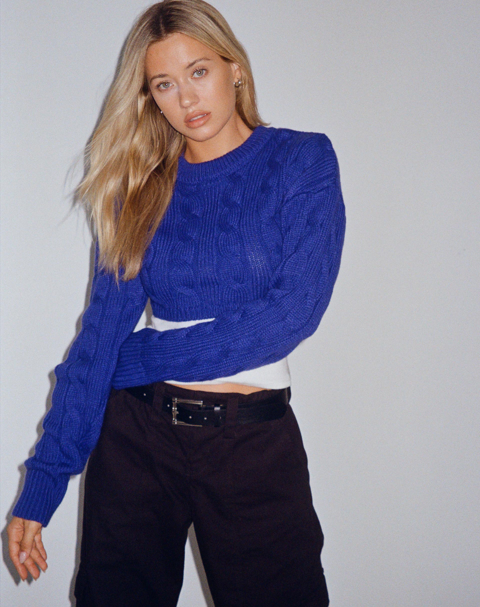 Cobalt blue jumper best sale