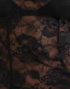 Black with Picot Lace Trim