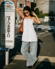 Image of Yoshiko Broderie Trim Mini Dress in White