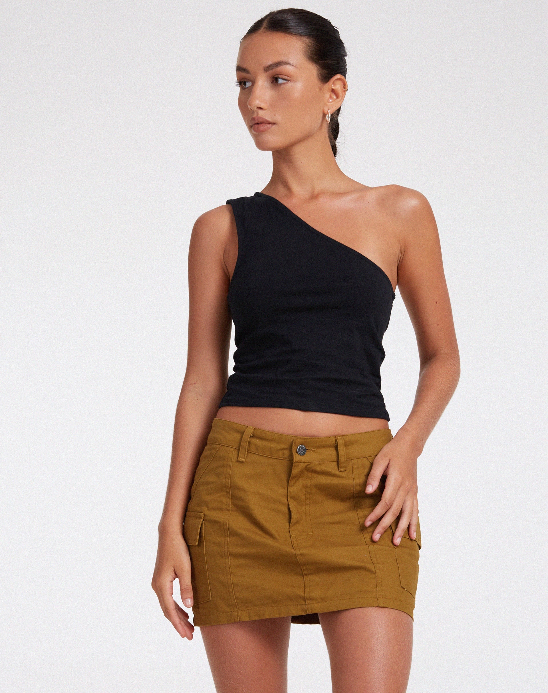 image of  Ajeng Mini Skirt in Panama Chestnut