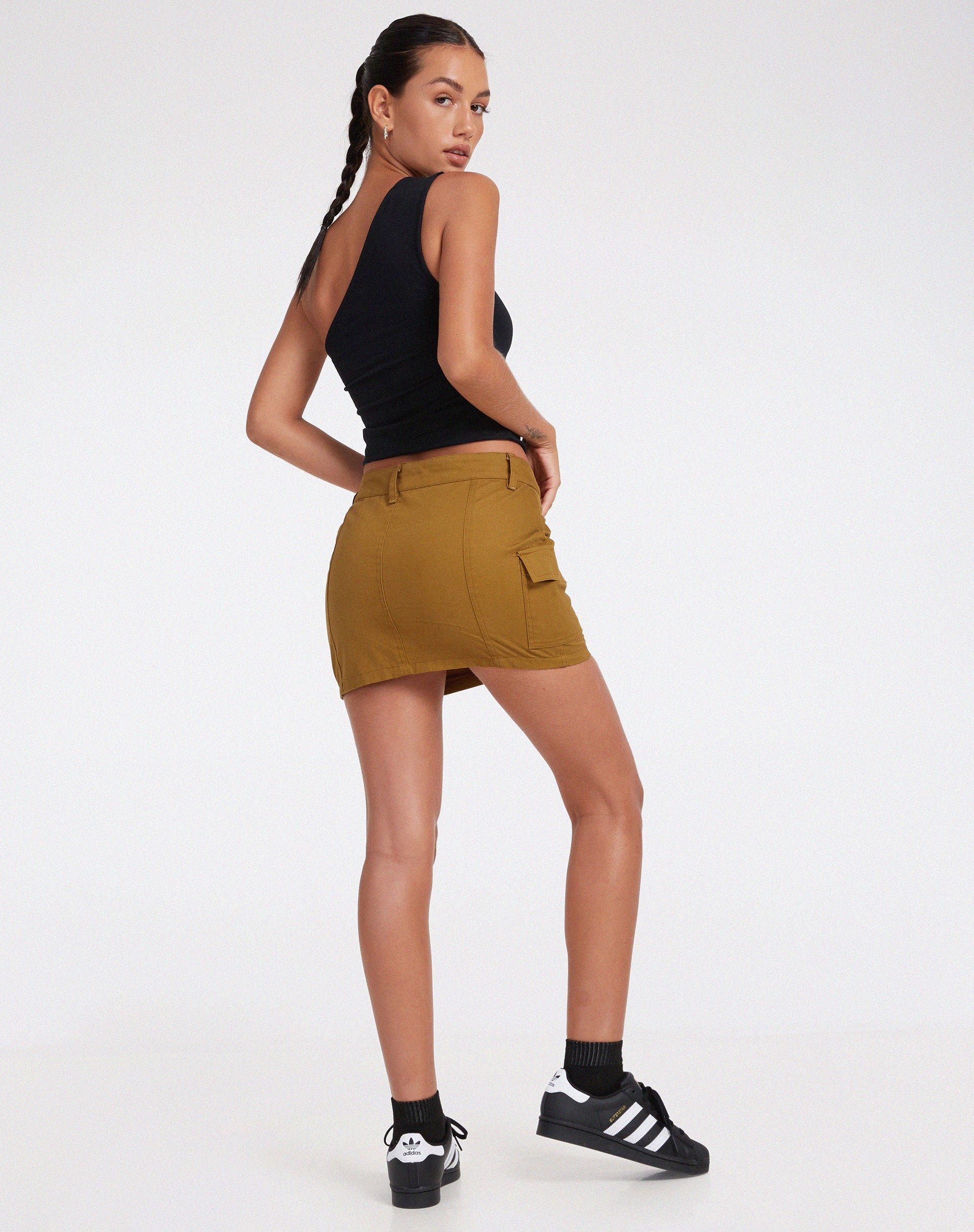 image of  Ajeng Mini Skirt in Panama Chestnut