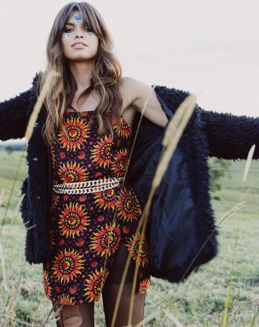 Datista Slip Dress in Hot Sun  X Princess Polly