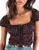 Image of Jalina Top in Dotty Rose Net