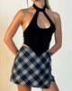 image of Volta Mini Skirt in 20's Check Black and Grey