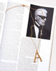 Image of Necklace in Gold Letter A