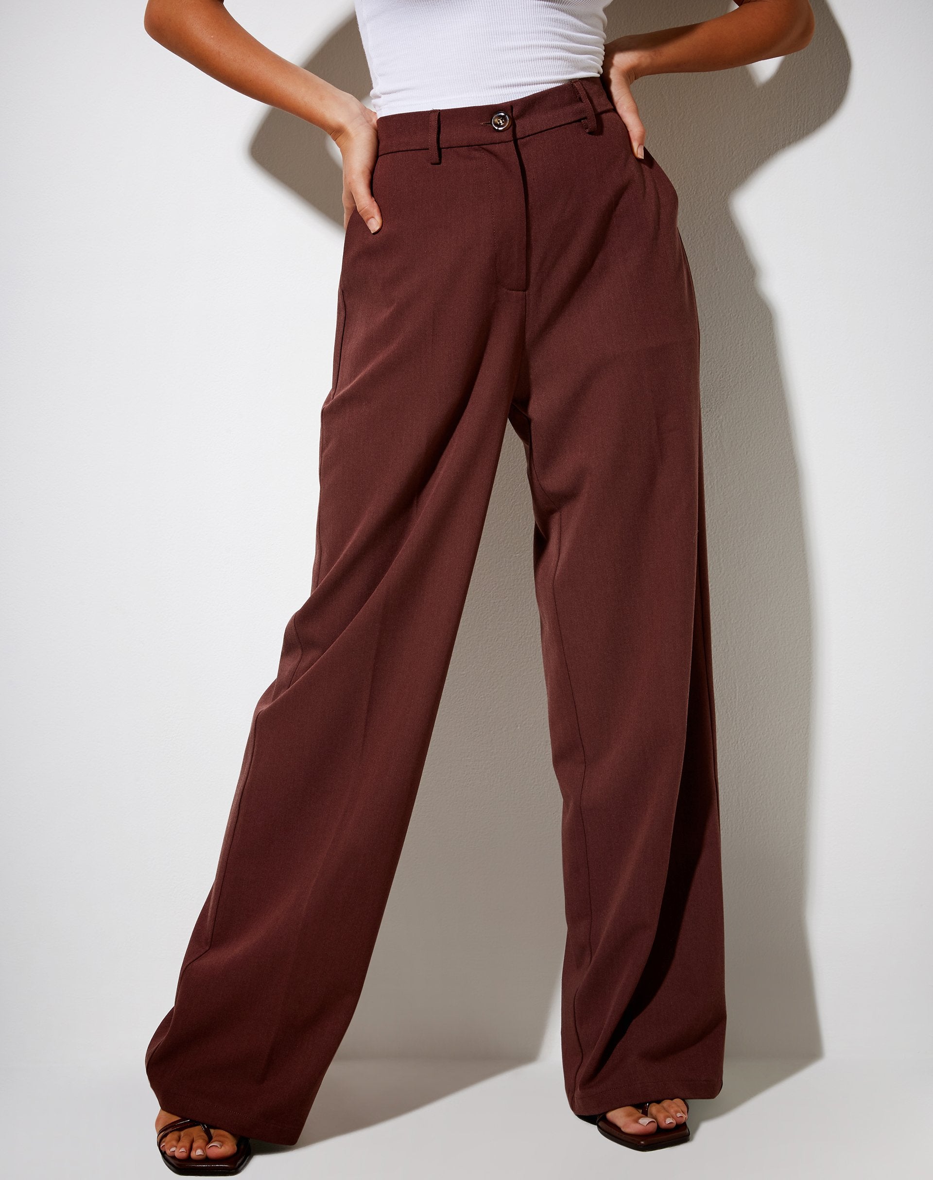 Image of Abba Trouser in Cocoa