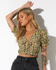 image of Aley Top in Spring Ditsy Yellow
