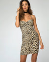 Image of Alvina Bodycon Dress in Cheetah