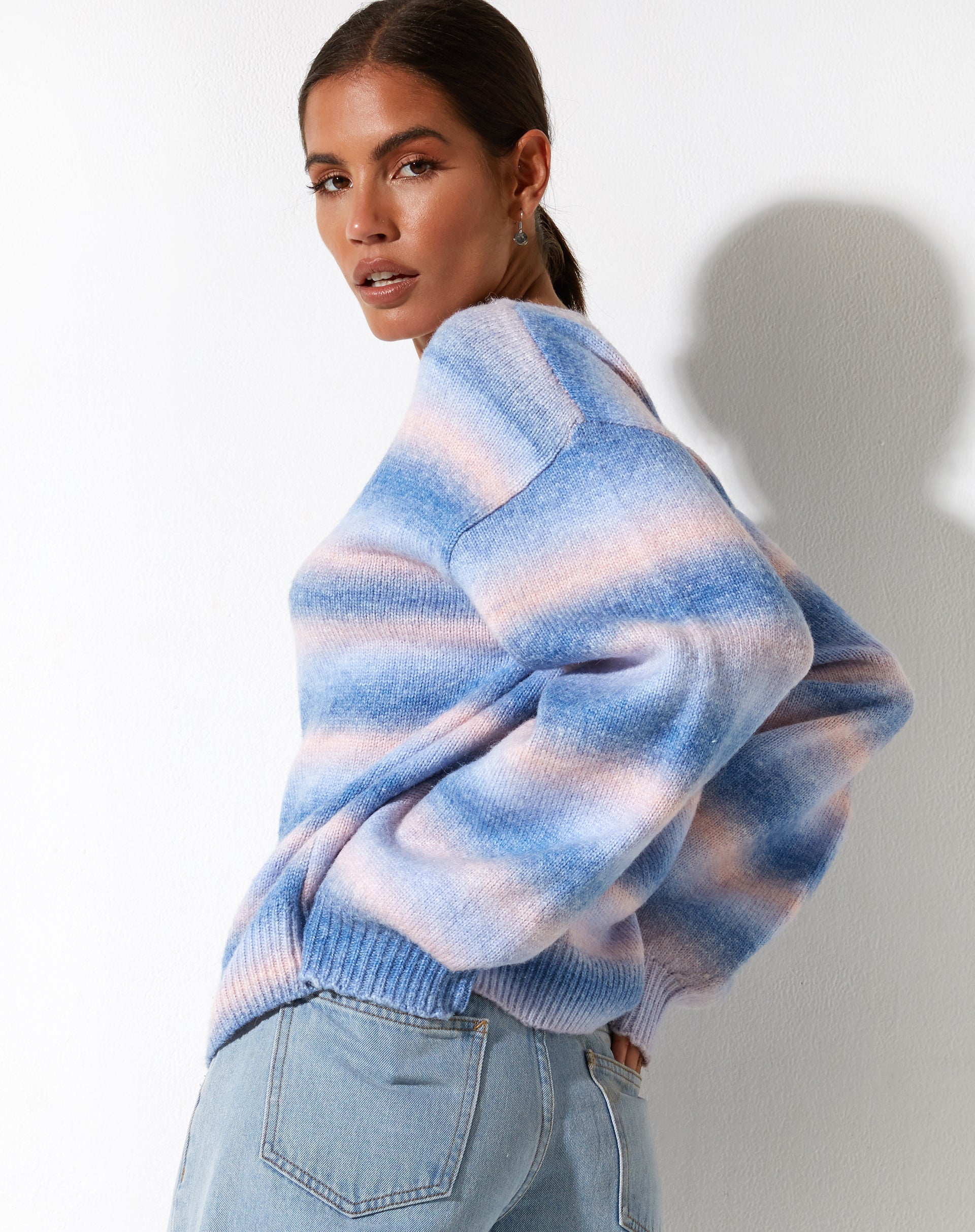 image of Ammaria Jumper in Pink and Blue