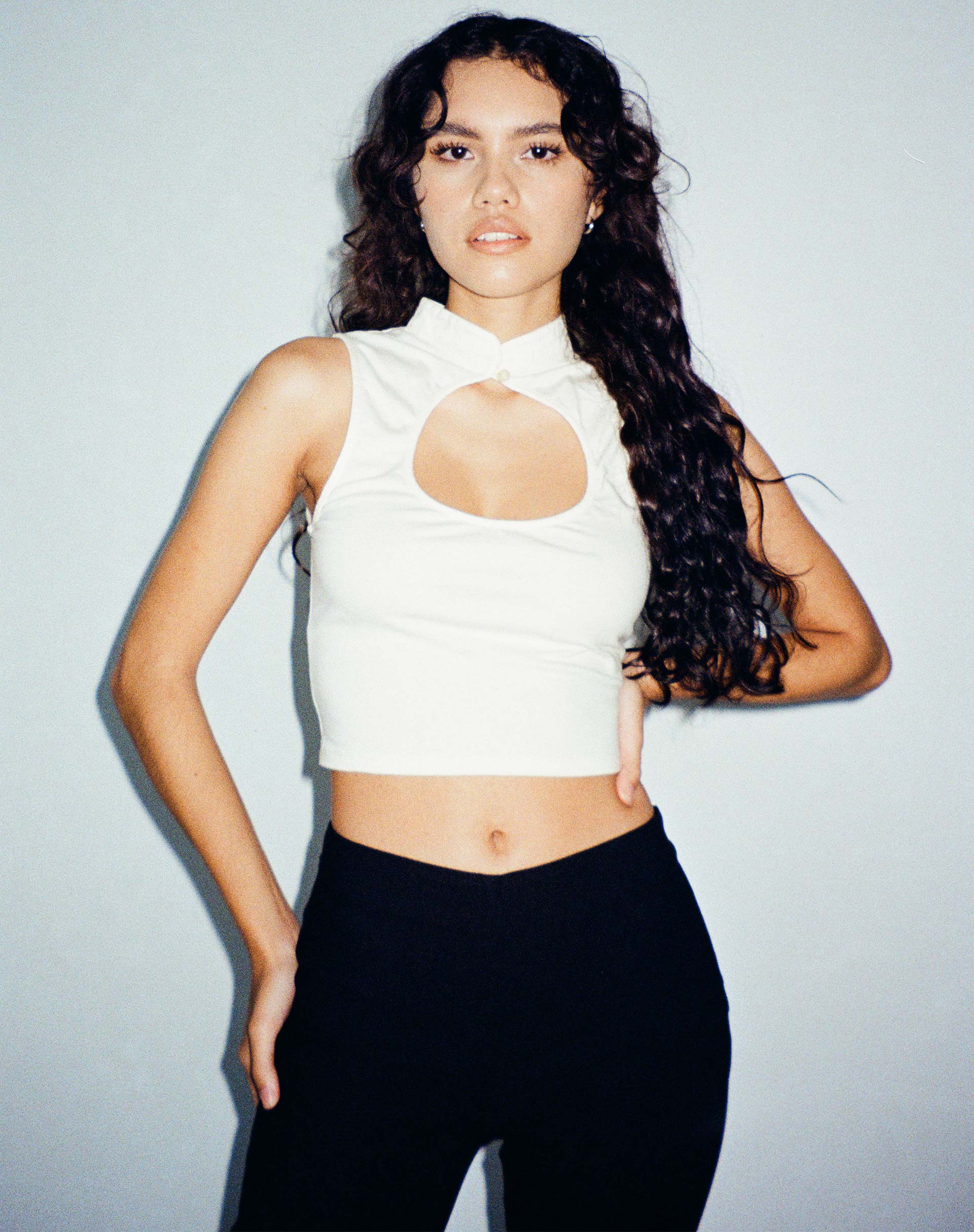 image of Annesley Crop Top in Ivory