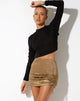 image of Balta Mini Skirt in Botanist Flocking Olive