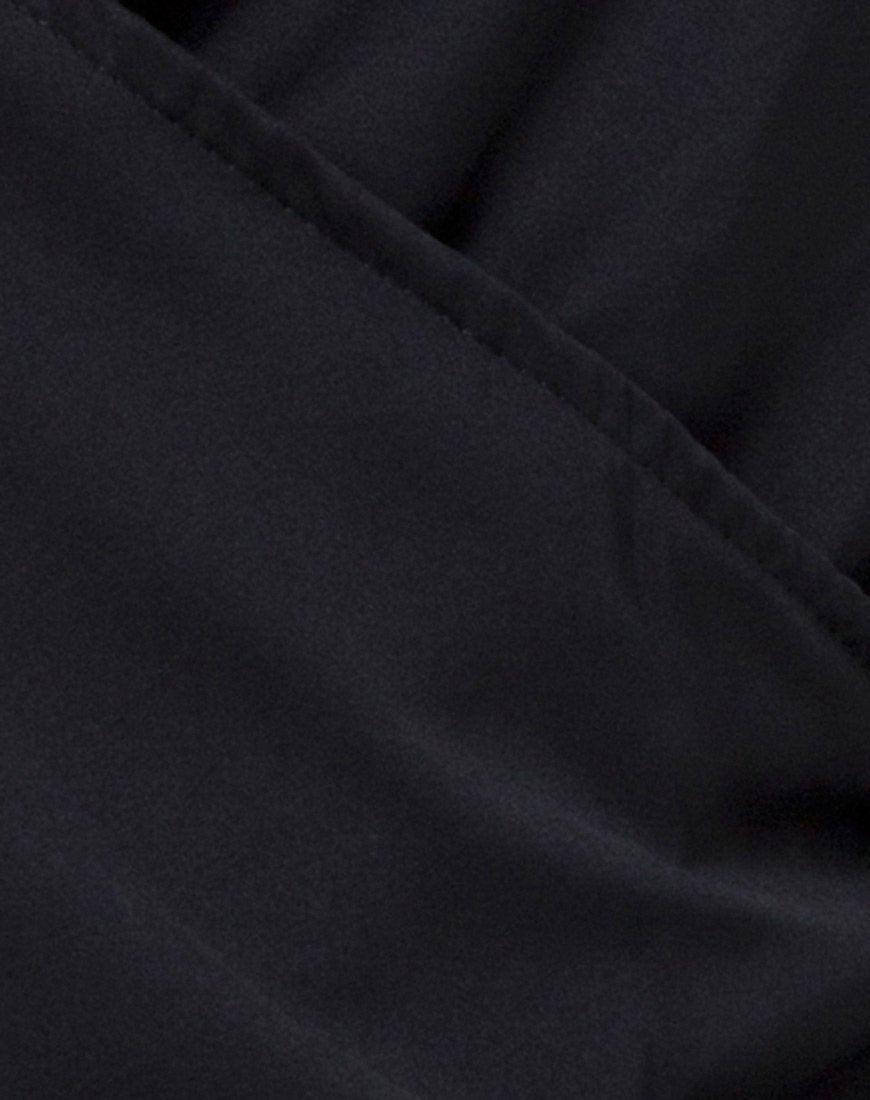 Image of Bartier Mini Dress in Satin Max Zara Black