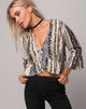 Image of Basel Crop Top in Grunge Lace