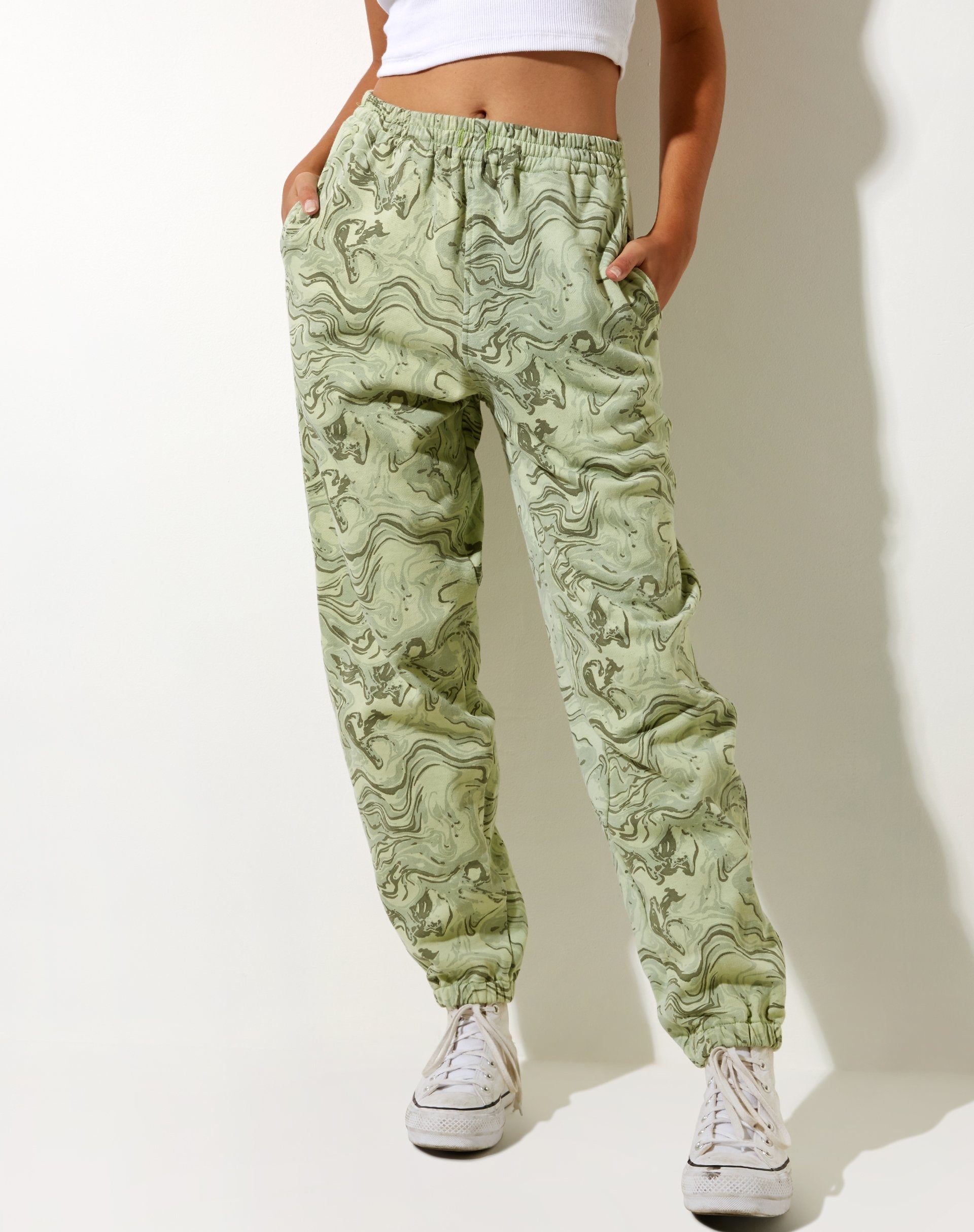 Image of Basta Jogger in Marble Green