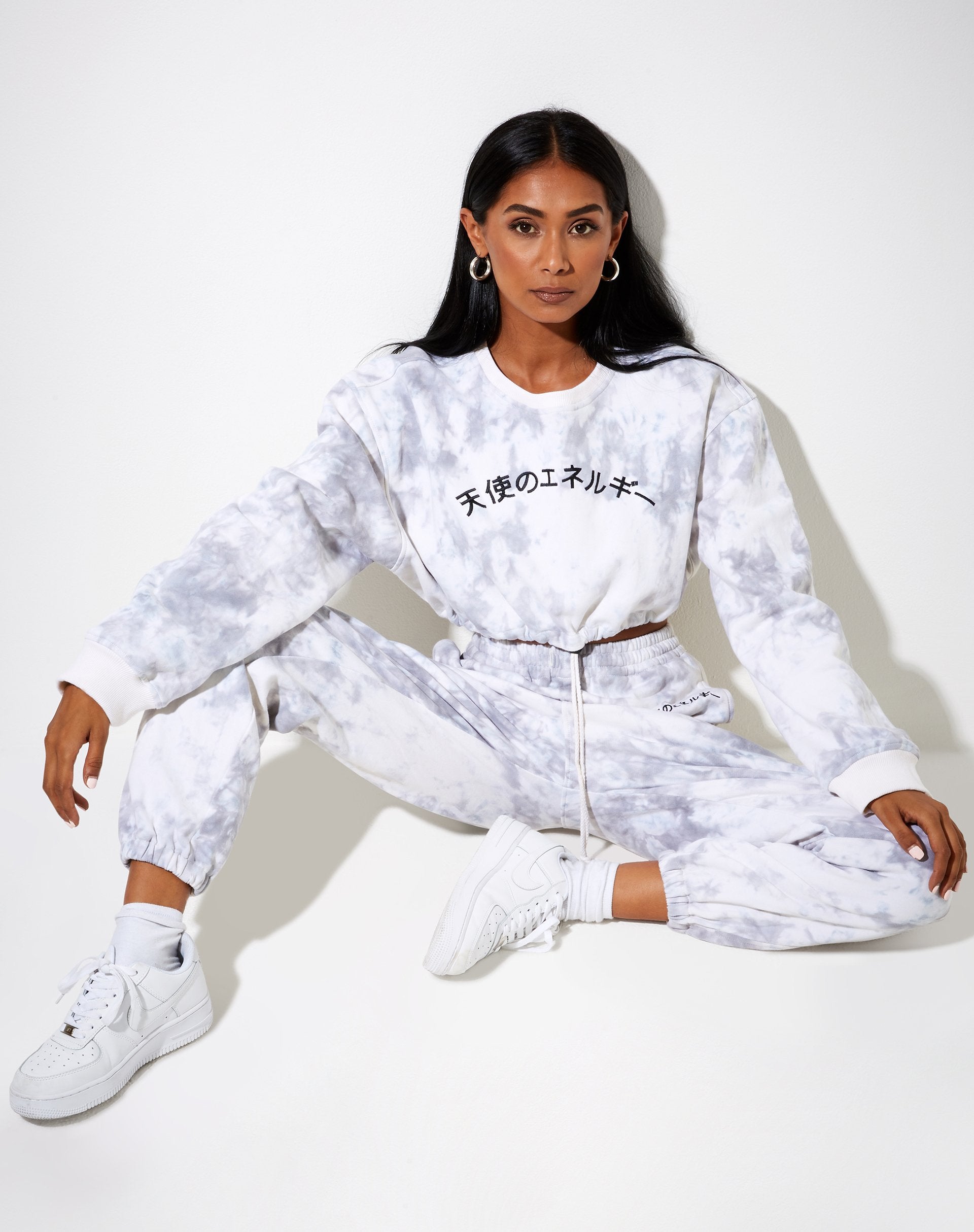 Image of Markey Jumper in Grey Tie Dye Angel Energy Embro