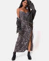 Image of Batis Maxi Dress in Leopard Grey