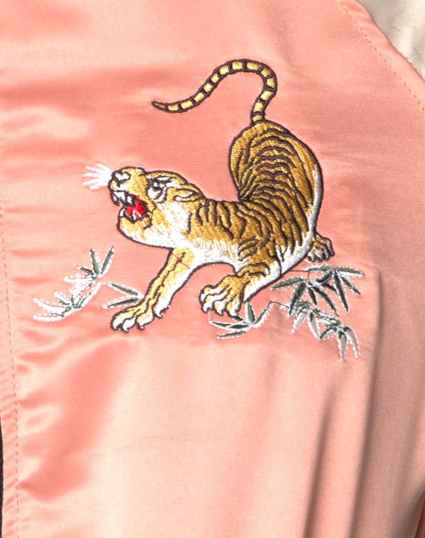 Image of Yaw Bomber Yellow Tiger Embroidery