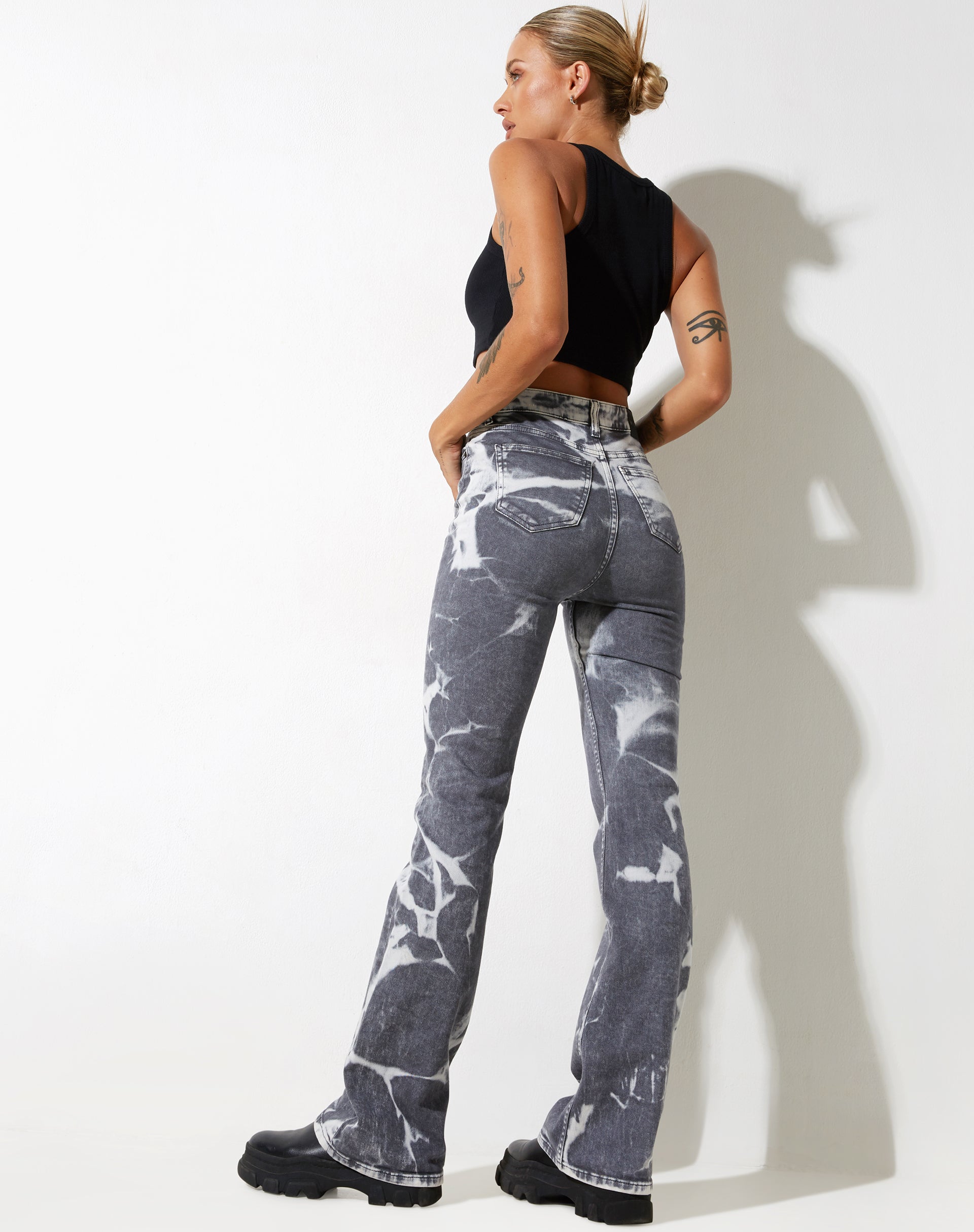 image of Bootleg Jeans in Laser Smoke Grey