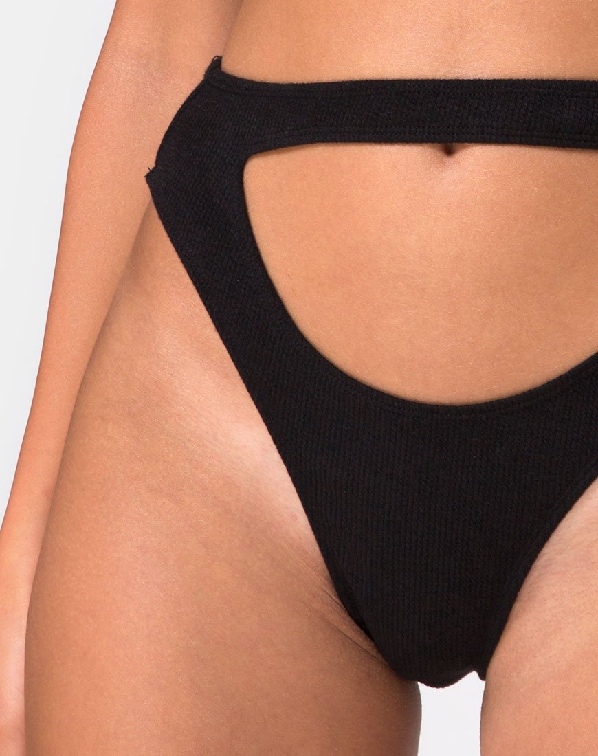 Image of Bound Bikini Bottom in Black