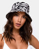 Image of Bucket Hat in 90s Zebra