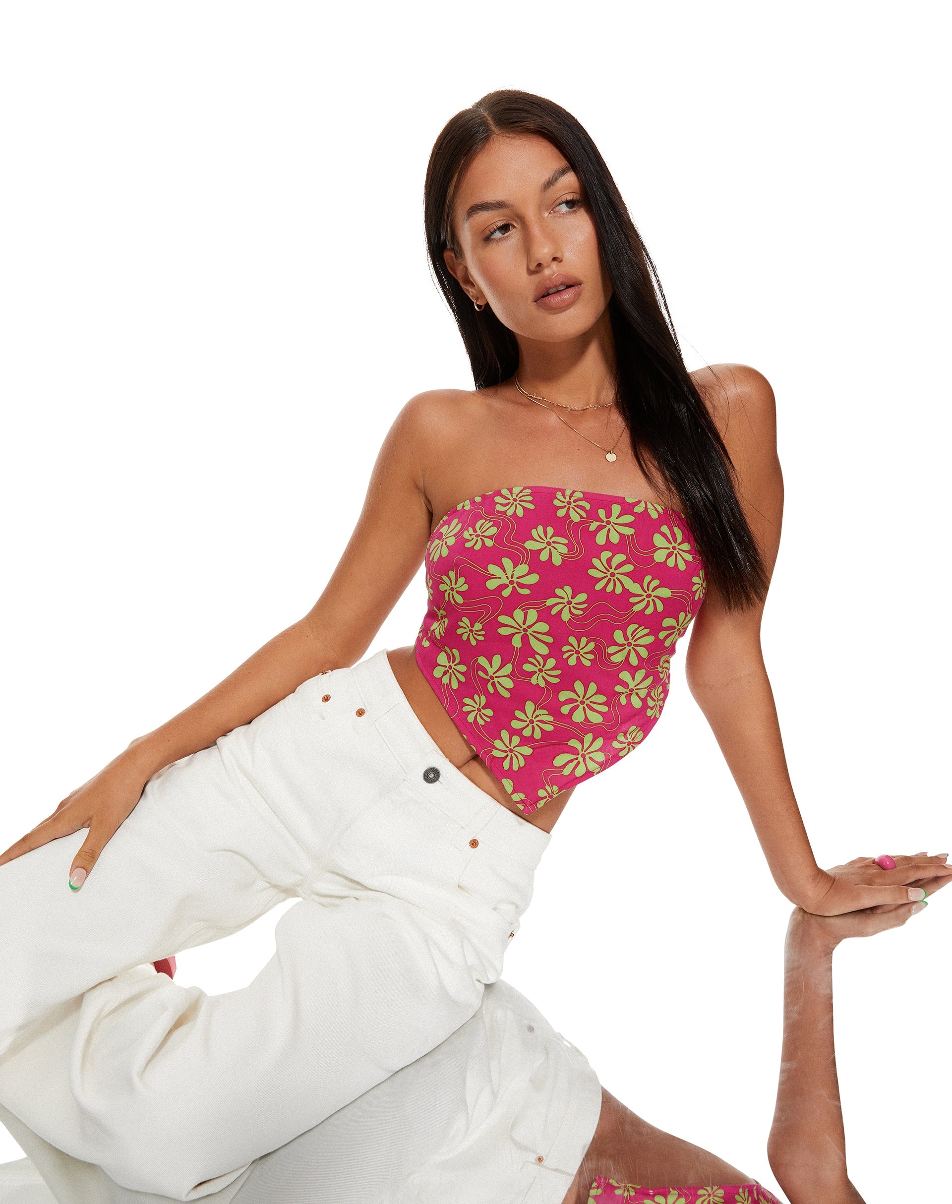 Floral hotsell tube top