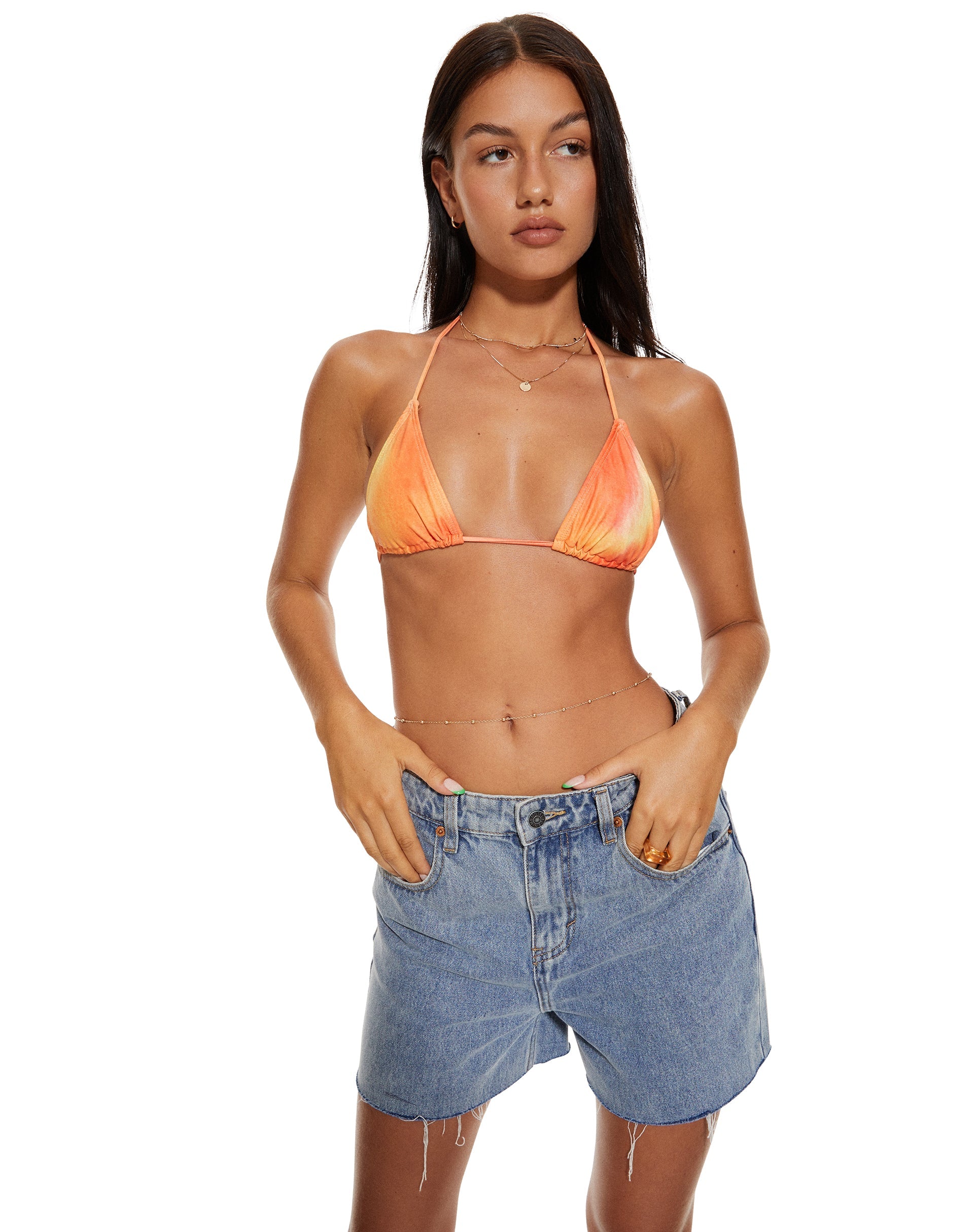 image of MOTEL X BARBARA Pami Bikini Top in Fruit Crush Watercolour