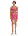 image of MOTEL X BARBARA Roula Top in 90s Beachy Floral Hot Pink