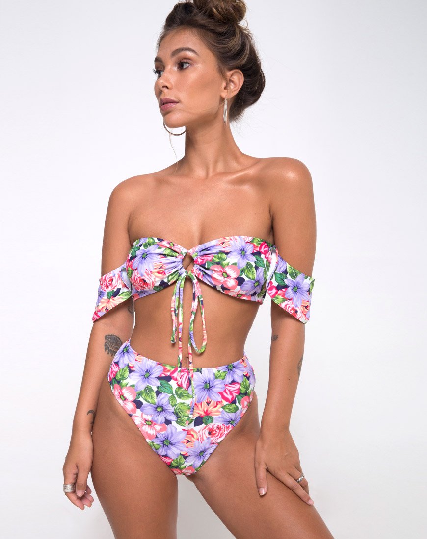 Carmella Bikini Top in Spring Fling