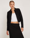 image of Carson Cropped Jacket in Black