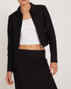 image of Carson Cropped Jacket in Black